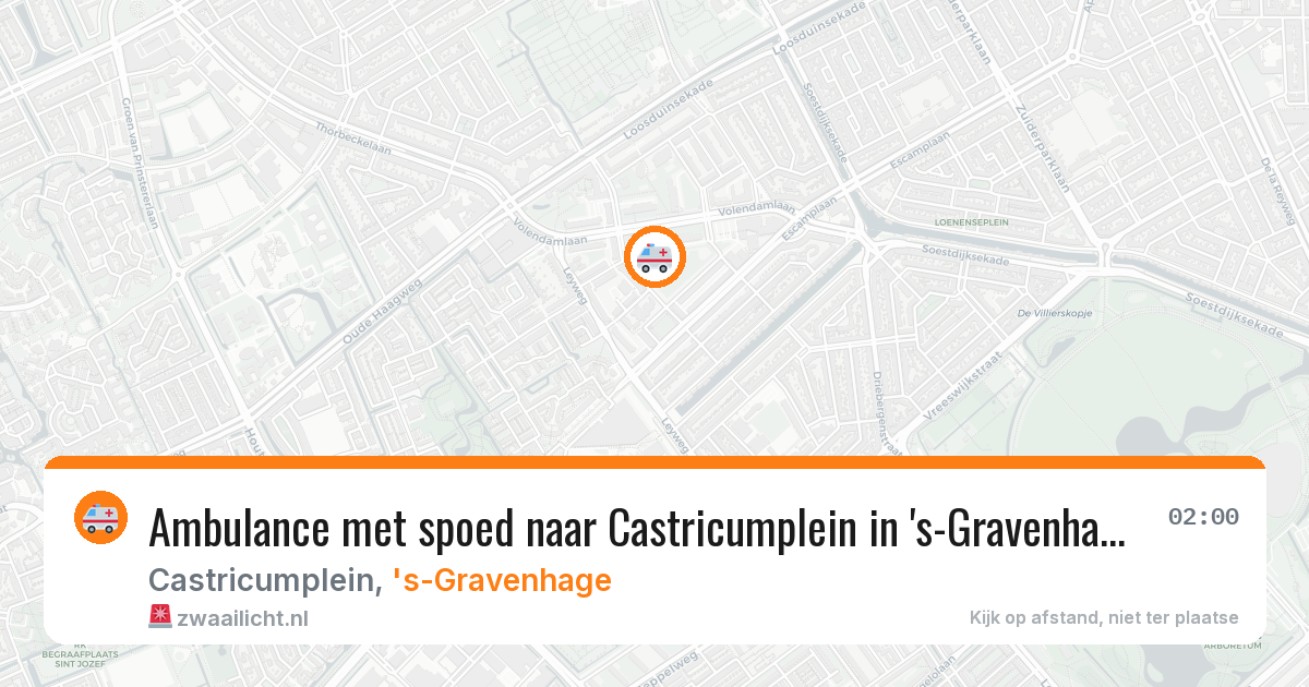 Ambulance met spoed naar Castricumplein in 's-Gravenhage — 22 jan 2026
