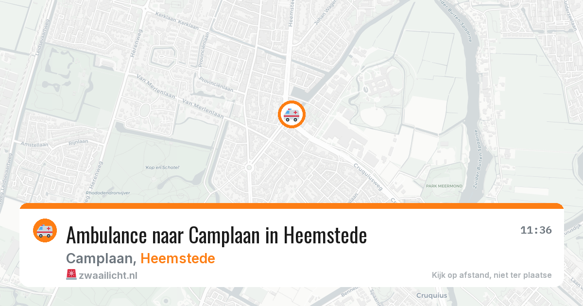 Ambulance naar Camplaan in Heemstede — 20 mei 2026