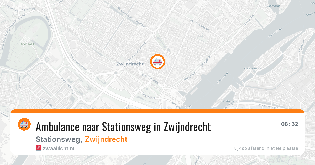 Ambulance naar Stationsweg in Zwijndrecht — 10 jul 2026