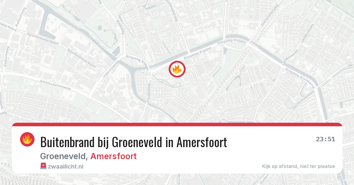 Buitenbrand bij Groeneveld in Amersfoort — 29 jun 2026