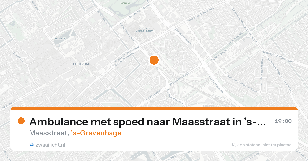 Ambulance met spoed naar Maasstraat in 's-Gravenhage — 31 jan 2026
