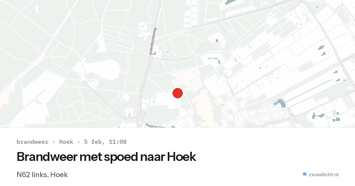 Brandweer met spoed naar Hoek — 5 feb 2026 | 🚨 Zwaailicht.nl