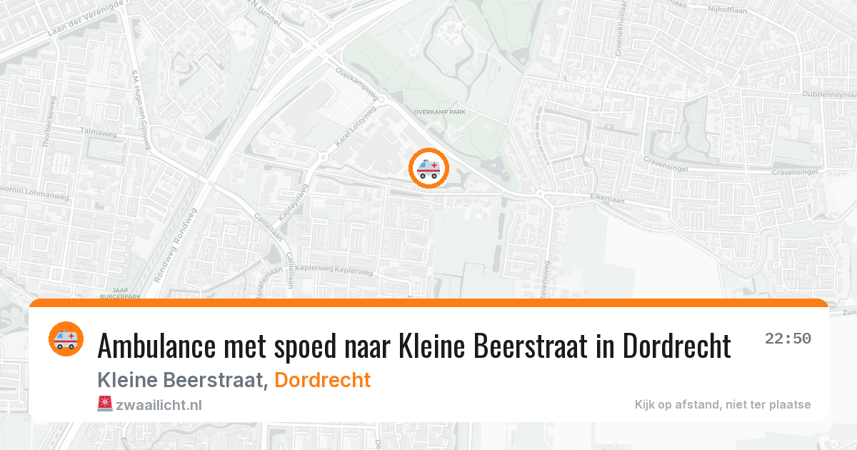 Ambulance met spoed naar Kleine Beerstraat in Dordrecht — 24 mrt 2026