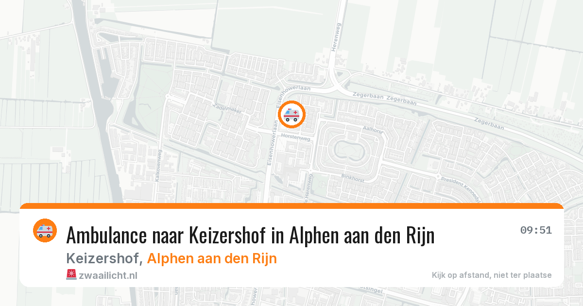 Ambulance naar Keizershof in Alphen aan den Rijn — 29 jan 2026