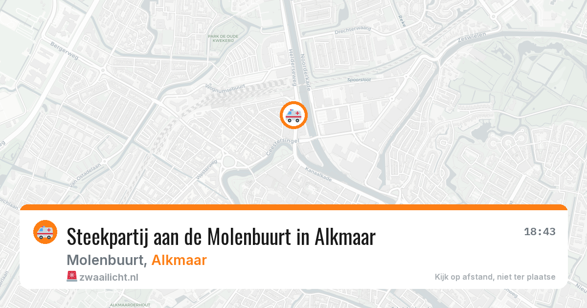 Steekpartij aan de Molenbuurt in Alkmaar — 27 jul 2026