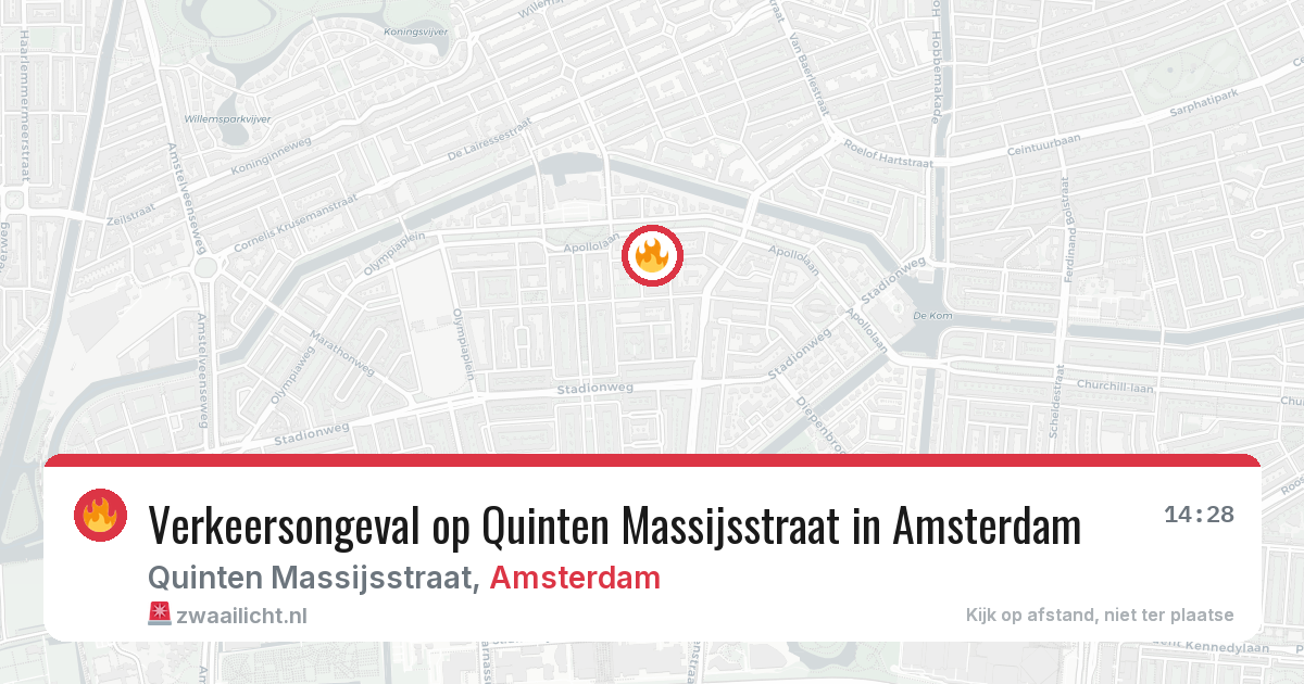 Verkeersongeval op Quinten Massijsstraat in Amsterdam — 22 jun 2026