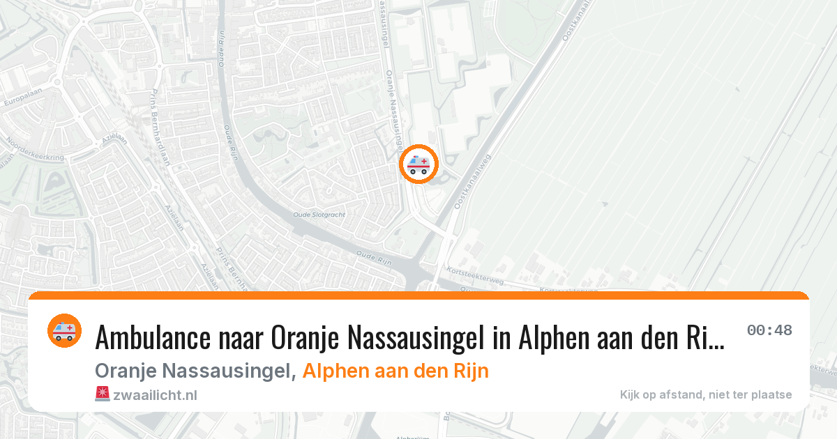 Ambulance naar Oranje Nassausingel in Alphen aan den Rijn — 5 jun 2026