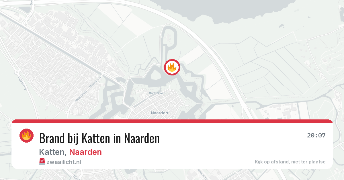 Brand bij Katten in Naarden — 11 aug 2026
