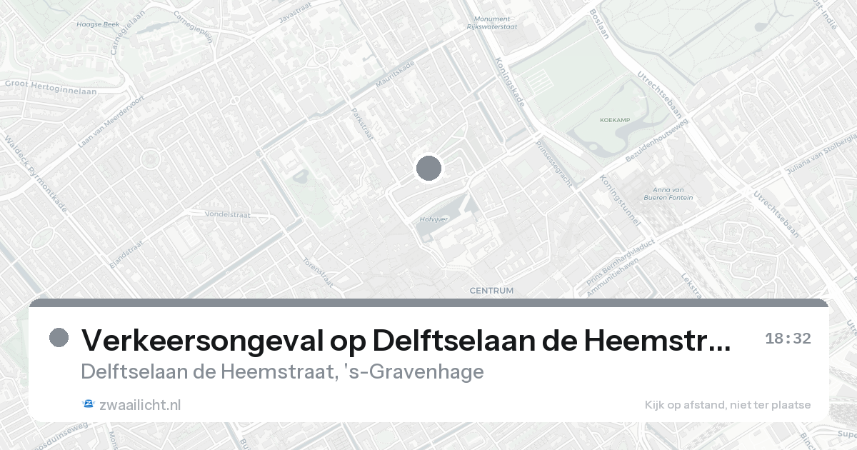 Verkeersongeval op Delftselaan de Heemstraat in 's-Gravenhage — 31 jan 2026