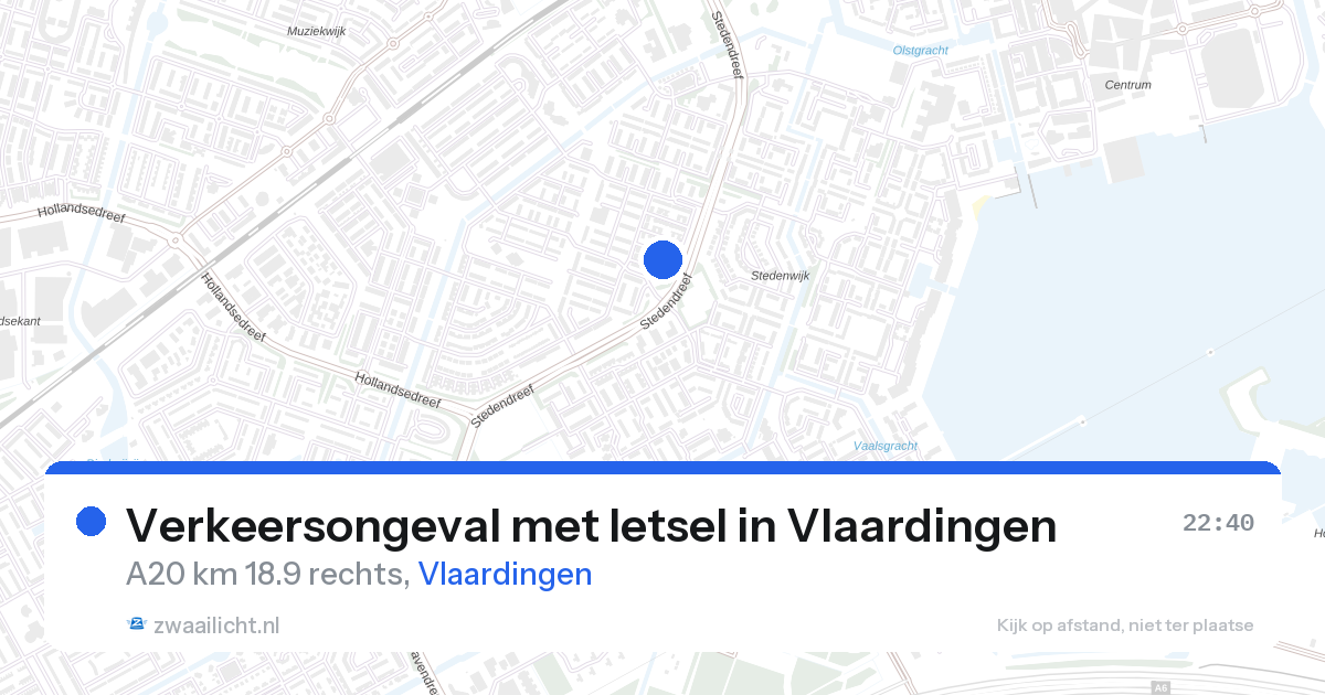 Verkeersongeval met letsel in Vlaardingen — 25 jan 2026