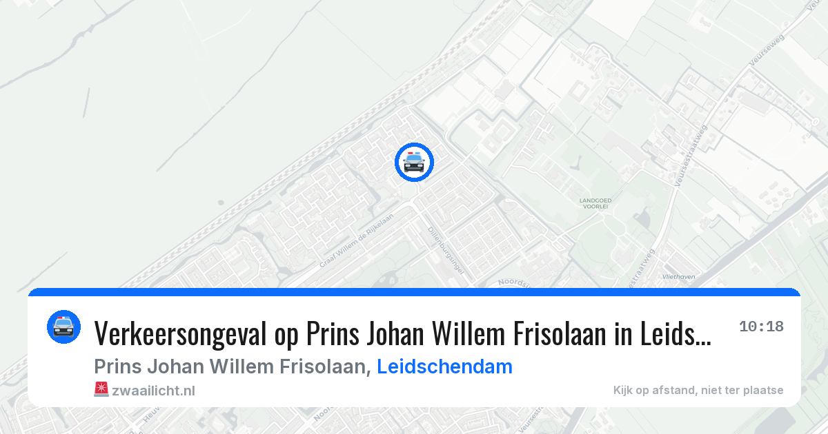 Verkeersongeval op Prins Johan Willem Frisolaan in Leidschendam — 18 mei 2026