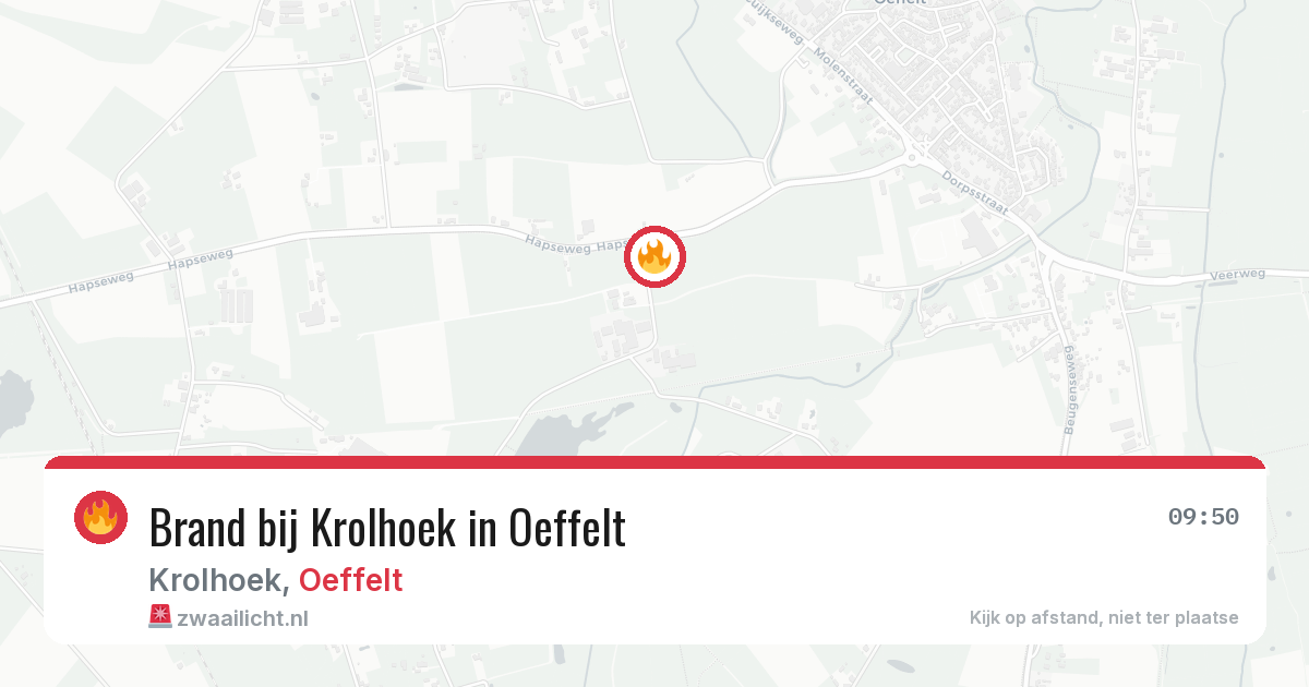 Brand bij Krolhoek in Oeffelt — 10 mei 2026