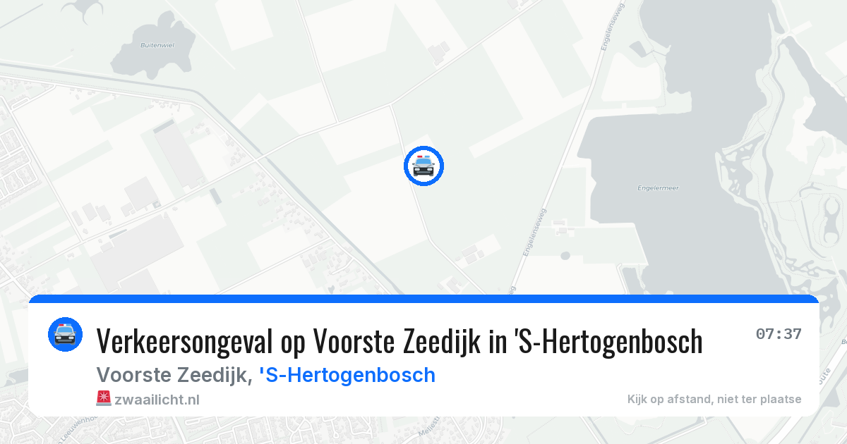 Verkeersongeval op Voorste Zeedijk in 'S-Hertogenbosch — 11 apr 2026