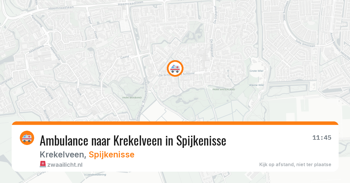 Ambulance naar Krekelveen in Spijkenisse — 31 mei 2026