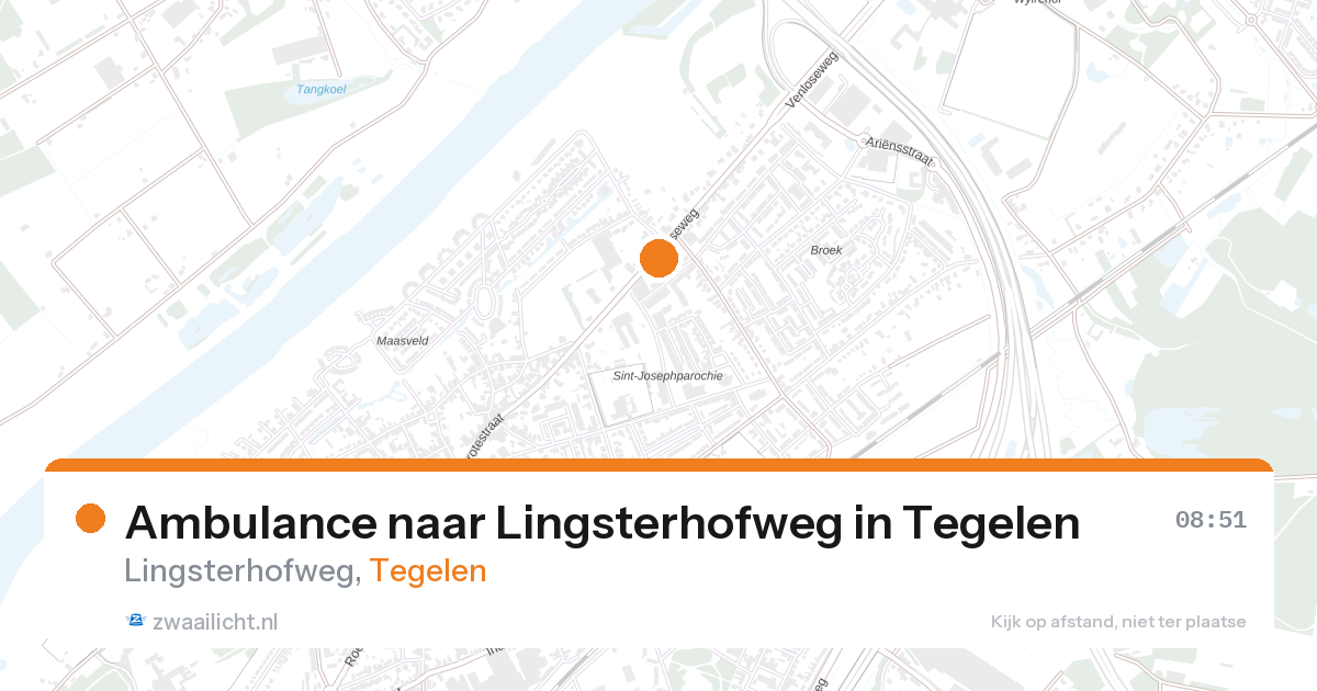 Ambulance naar Lingsterhofweg in Tegelen — 28 aug 2026