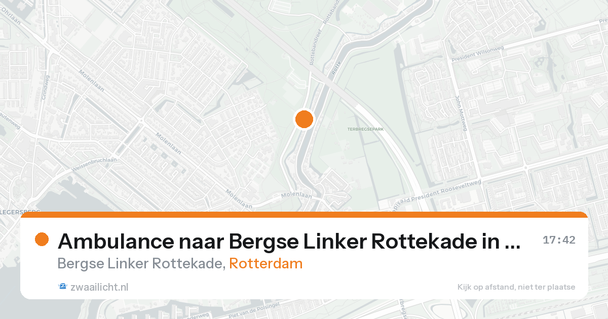 Ambulance naar Bergse Linker Rottekade in Rotterdam — 19 aug 2026