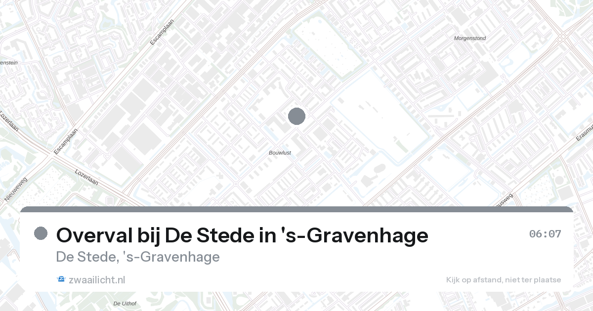 Overval bij De Stede in 's-Gravenhage — 7 feb 2026