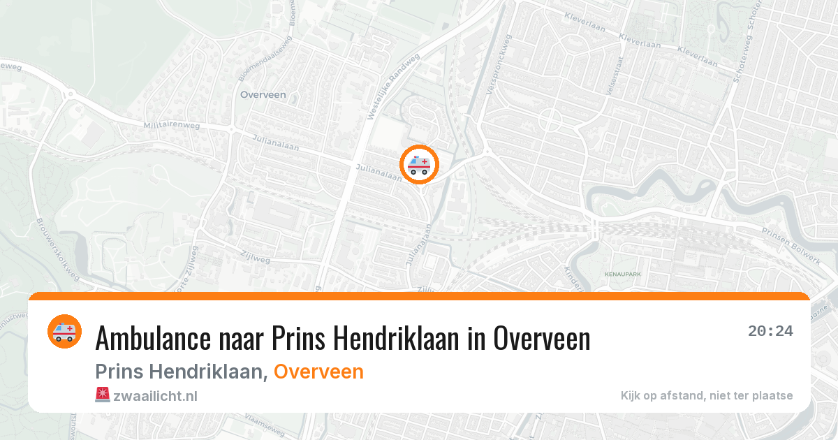 Ambulance naar Prins Hendriklaan in Overveen — 3 jul 2026
