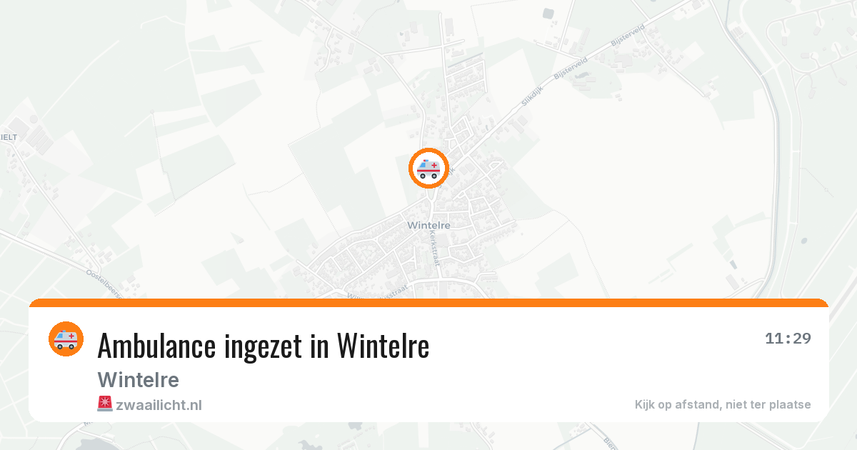 Ambulance ingezet in Wintelre — 9 jun 2026
