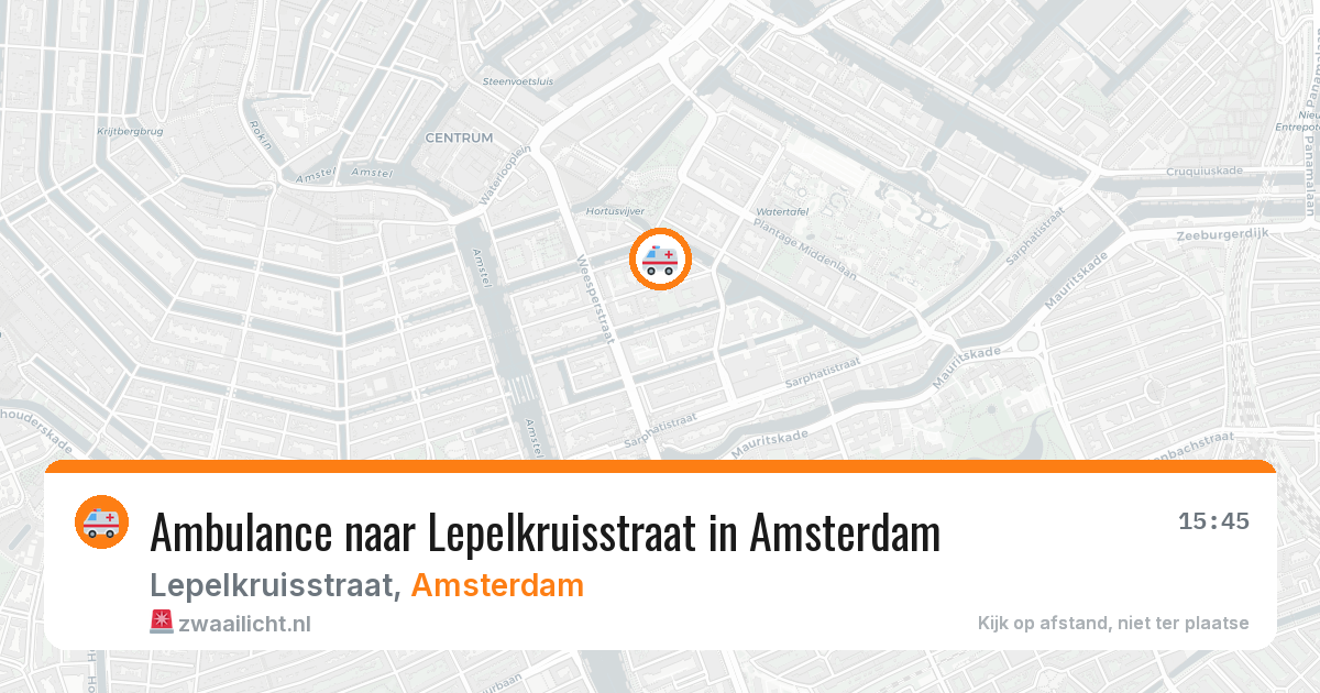 Ambulance naar Lepelkruisstraat in Amsterdam — 2 mrt 2026