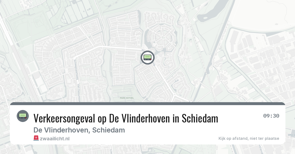 Verkeersongeval op De Vlinderhoven in Schiedam — 30 jan 2026