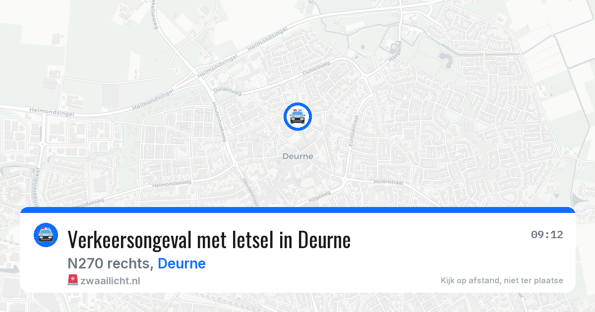 Verkeersongeval met letsel in Deurne — 1 feb 2026