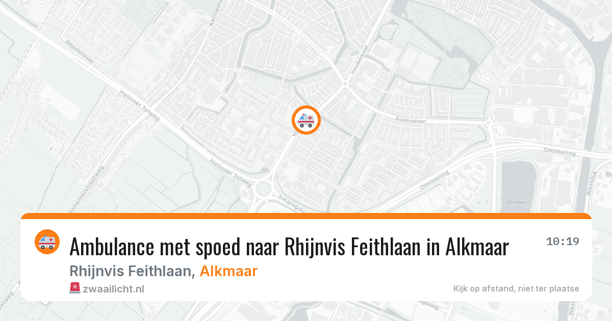 Ambulance met spoed naar Rhijnvis Feithlaan in Alkmaar — 1 jul 2026