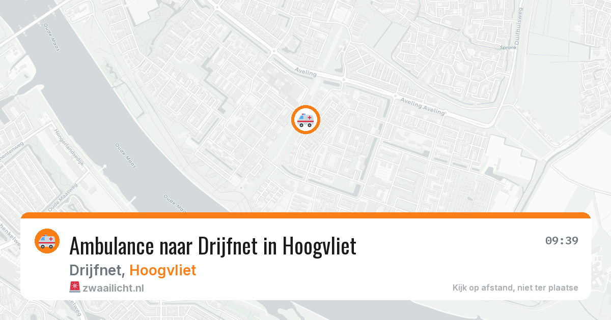Ambulance naar Drijfnet in Hoogvliet — 24 jun 2026
