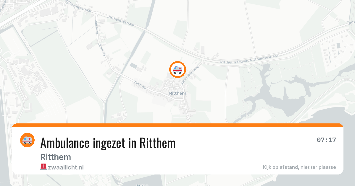 Ambulance ingezet in Ritthem — 11 mei 2026