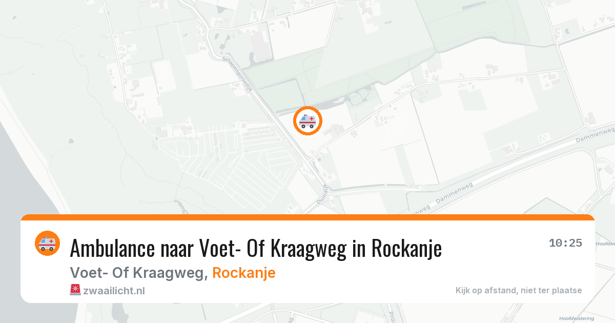 Ambulance naar Voet- Of Kraagweg in Rockanje — 11 jun 2026