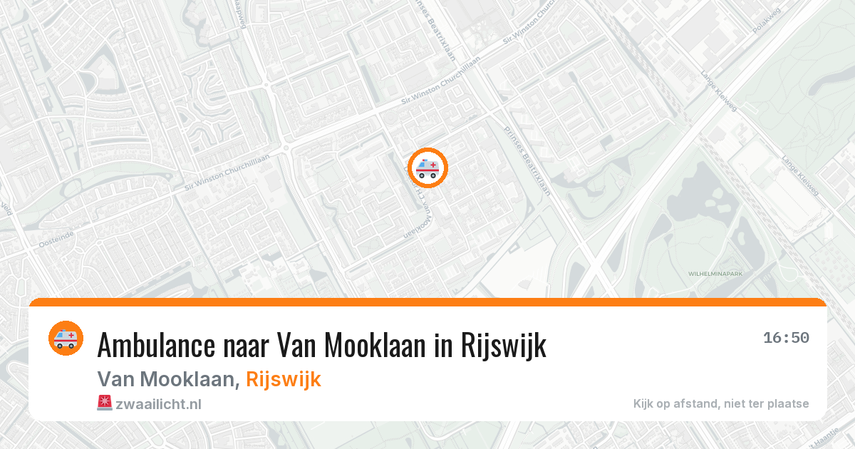 Ambulance naar Van Mooklaan in Rijswijk — 22 apr 2026