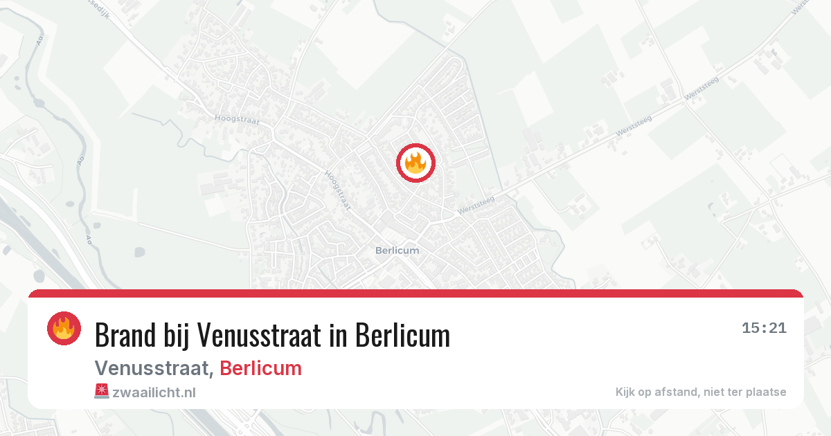 Brand bij Venusstraat in Berlicum — 22 mei 2026