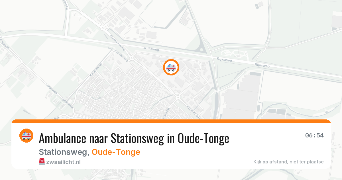 Ambulance naar Stationsweg in Oude-Tonge — 3 mrt 2026