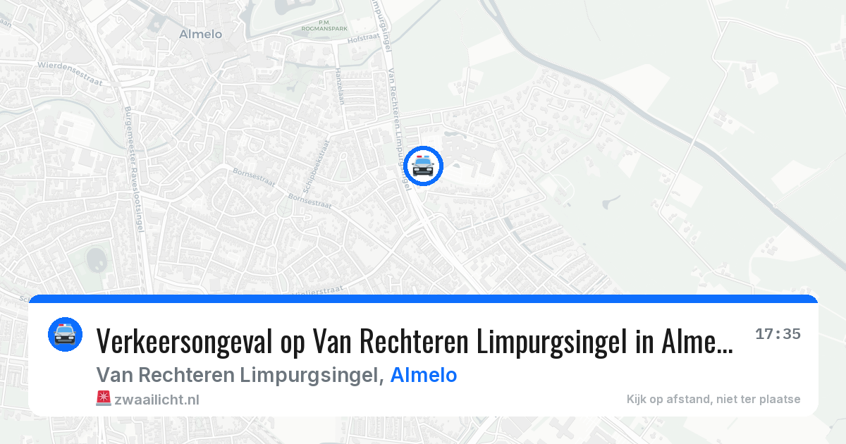 Verkeersongeval op Van Rechteren Limpurgsingel in Almelo — 18 jan 2026
