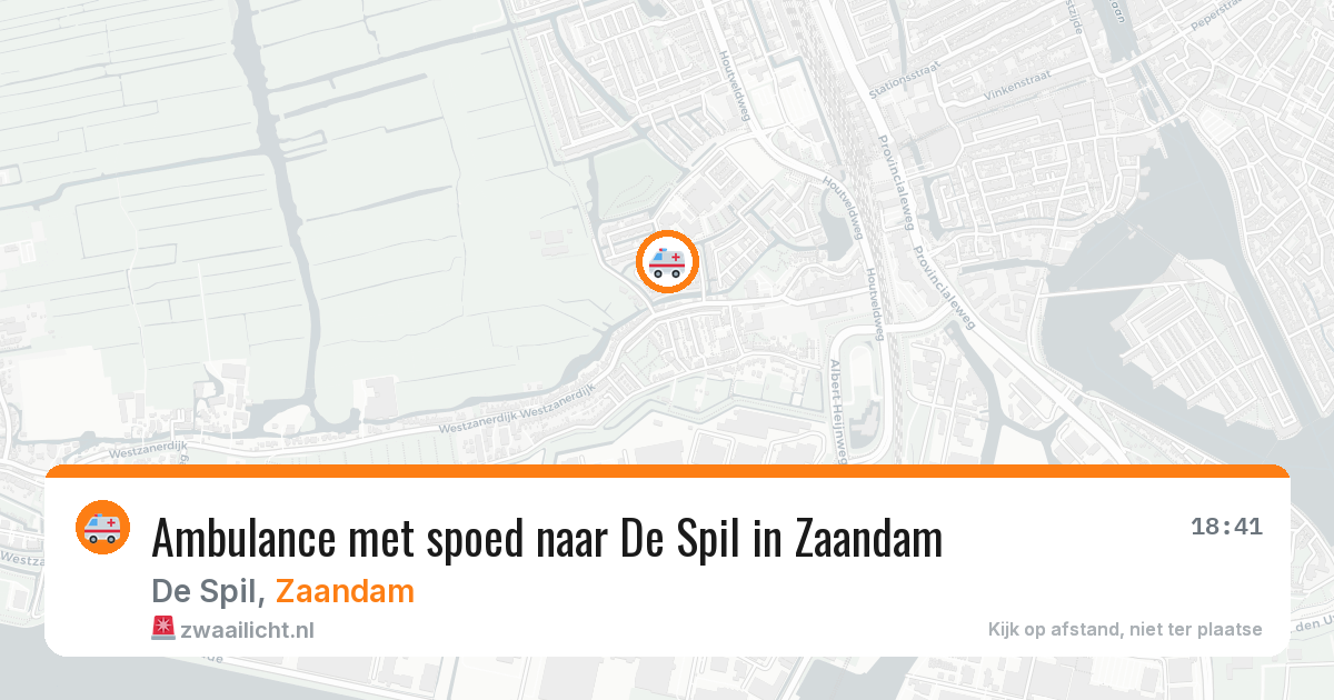 Ambulance met spoed naar De Spil in Zaandam — 12 apr 2026