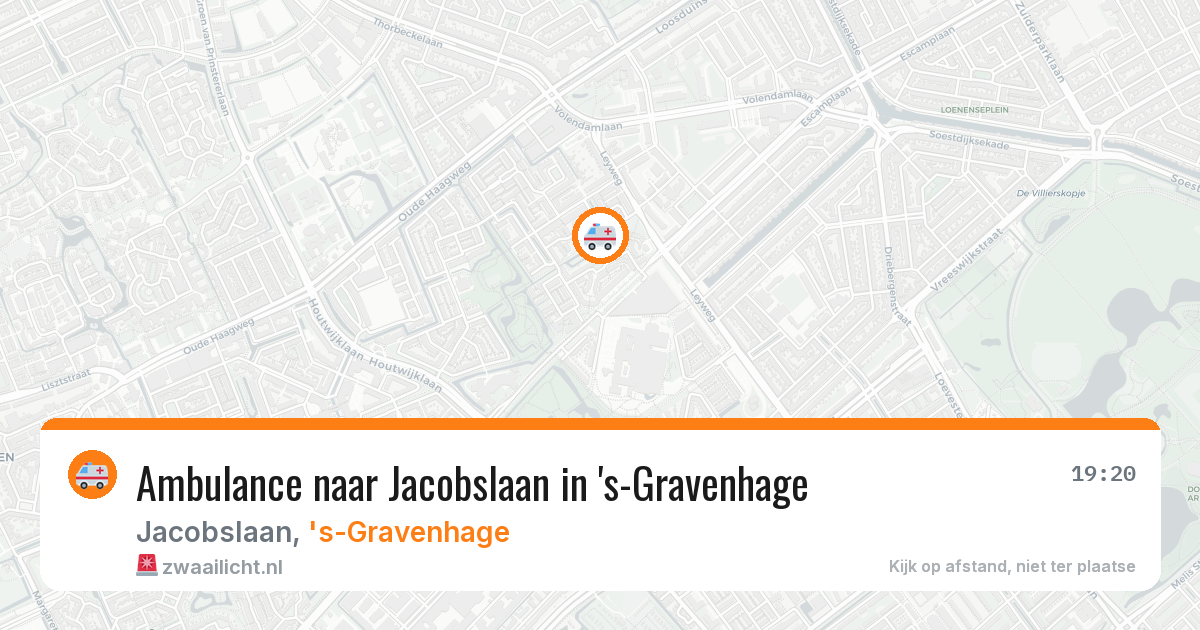 Ambulance naar Jacobslaan in 's-Gravenhage — 3 mei 2026