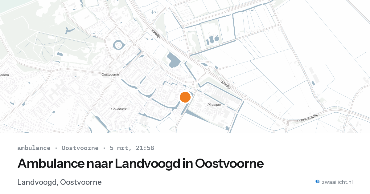 Ambulance naar Landvoogd in Oostvoorne — 2 feb 2026
