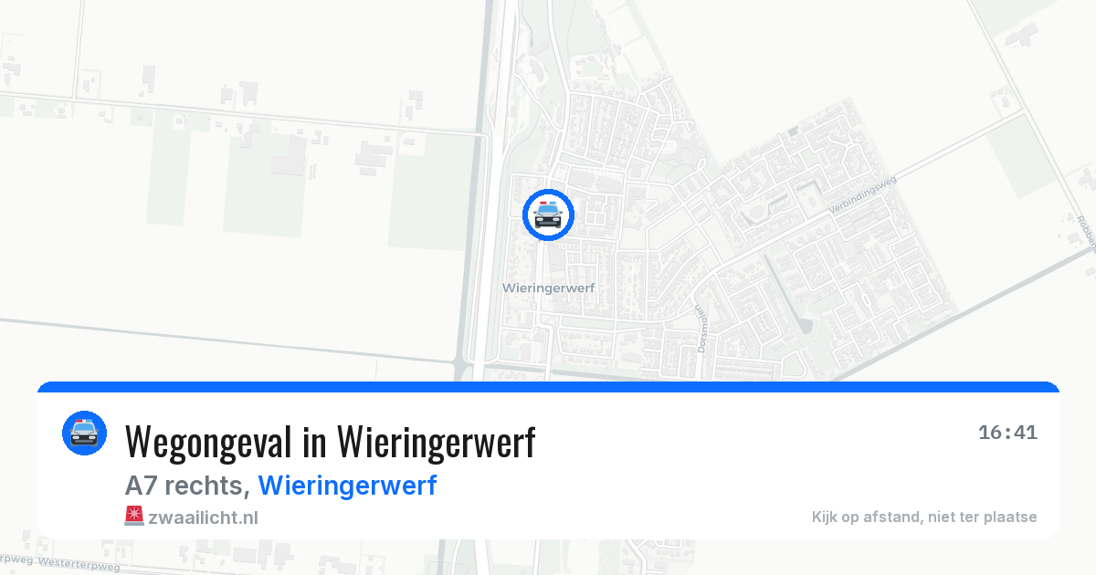 Wegongeval in Wieringerwerf — 30 mei 2026