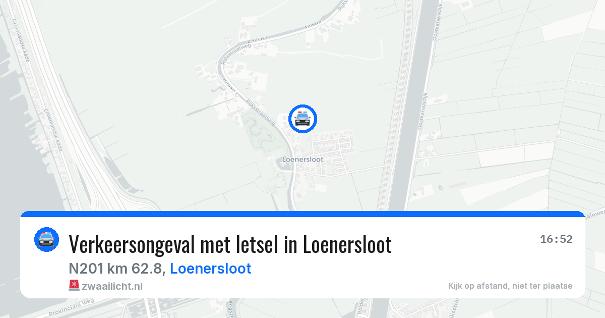 Verkeersongeval met letsel in Loenersloot — 9 jul 2026