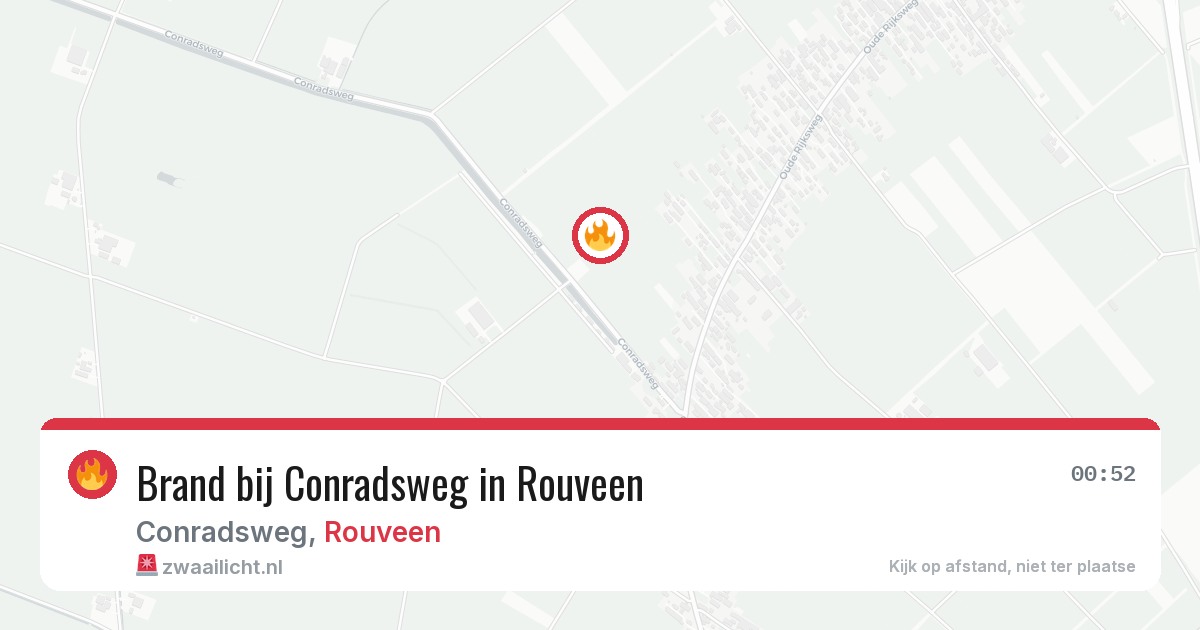 Brand bij Conradsweg in Rouveen — 27 jun 2026