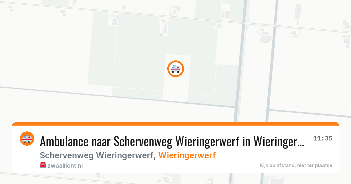 Ambulance naar Schervenweg Wieringerwerf in Wieringerwerf — 10 aug 2026