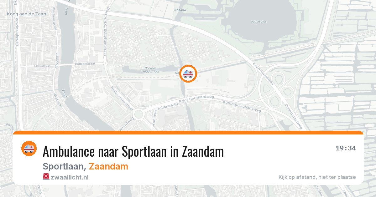 Ambulance naar Sportlaan in Zaandam — 17 feb 2026