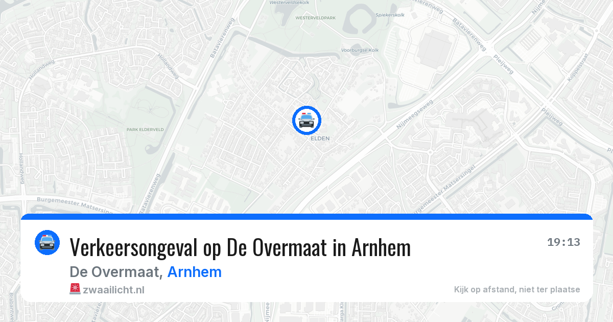 Verkeersongeval op De Overmaat in Arnhem — 21 feb 2026