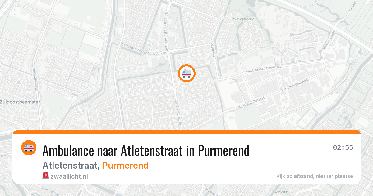 Ambulance naar Atletenstraat in Purmerend — 6 apr 2026