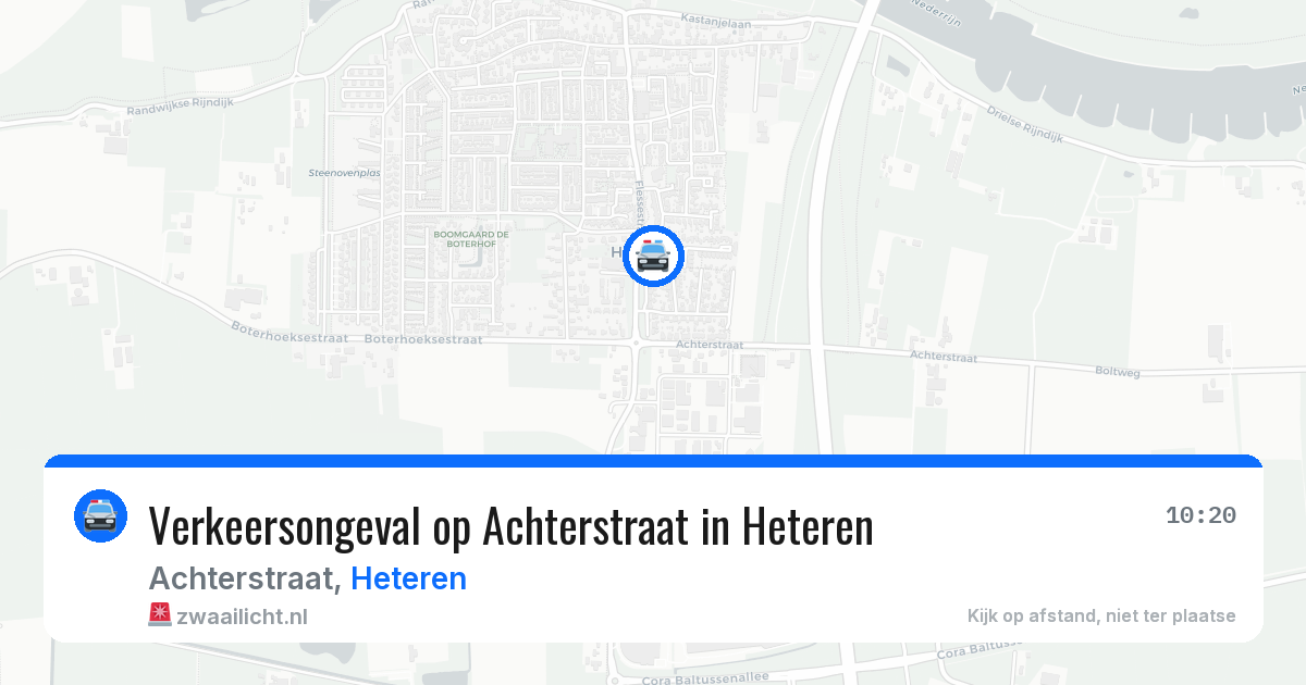 Verkeersongeval op Achterstraat in Heteren — 25 mei 2026