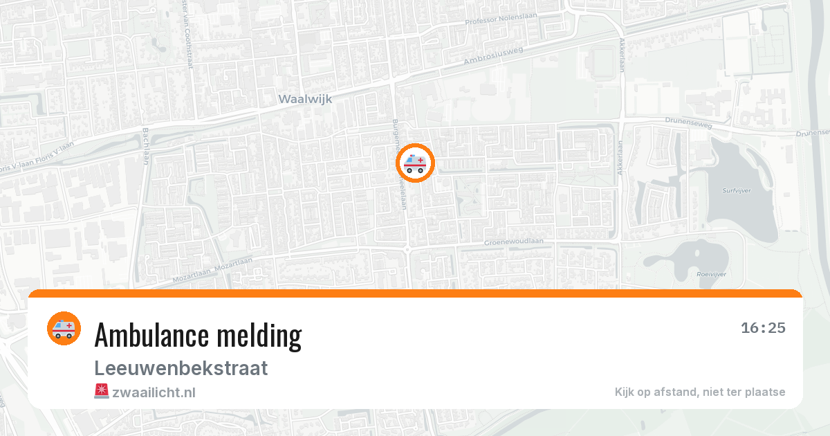 Ambulance naar Leeuwenbekstraat in 4711GZ — 12 mei 2026