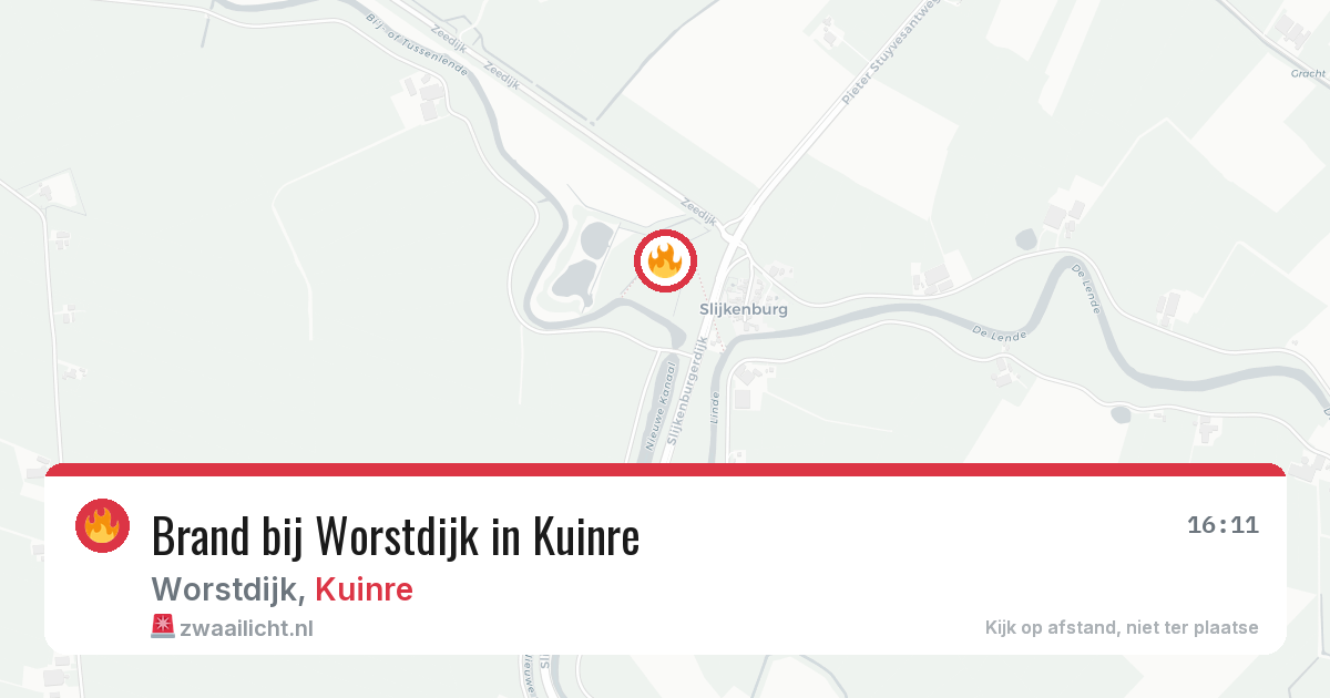 Brand bij Worstdijk in Kuinre — 23 apr 2026