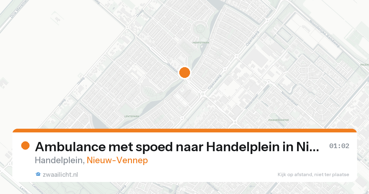 Ambulance met spoed naar Handelplein in Nieuw-Vennep — 27 mei 2026