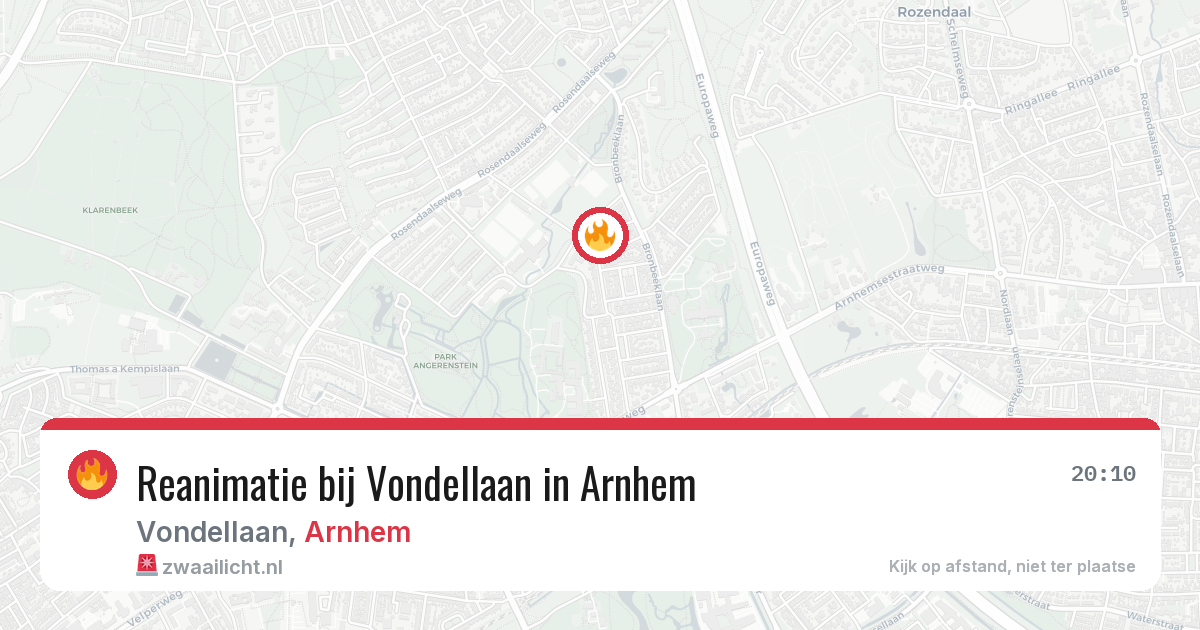 Reanimatie bij Vondellaan in Arnhem — 1 mei 2026