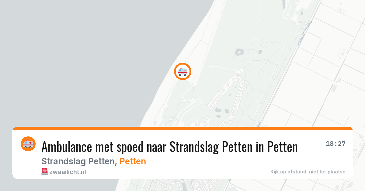 Ambulance met spoed naar Strandslag Petten in Petten — 3 jul 2026